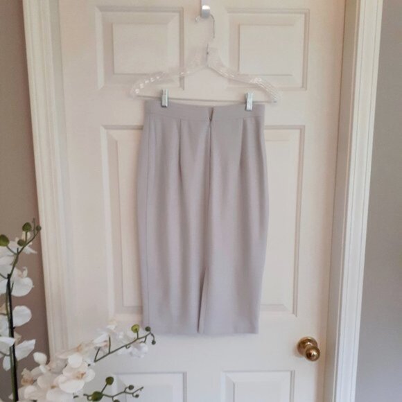 EUC Obakki cream grey wool midi skirt frill detail - Picture 6 of 12